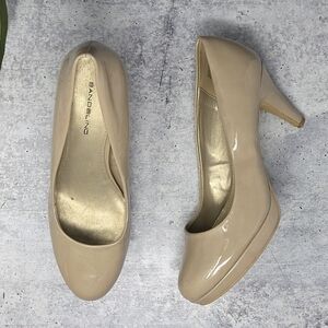 Bandolino | Nude Platform Patent Heels Size 7.5M